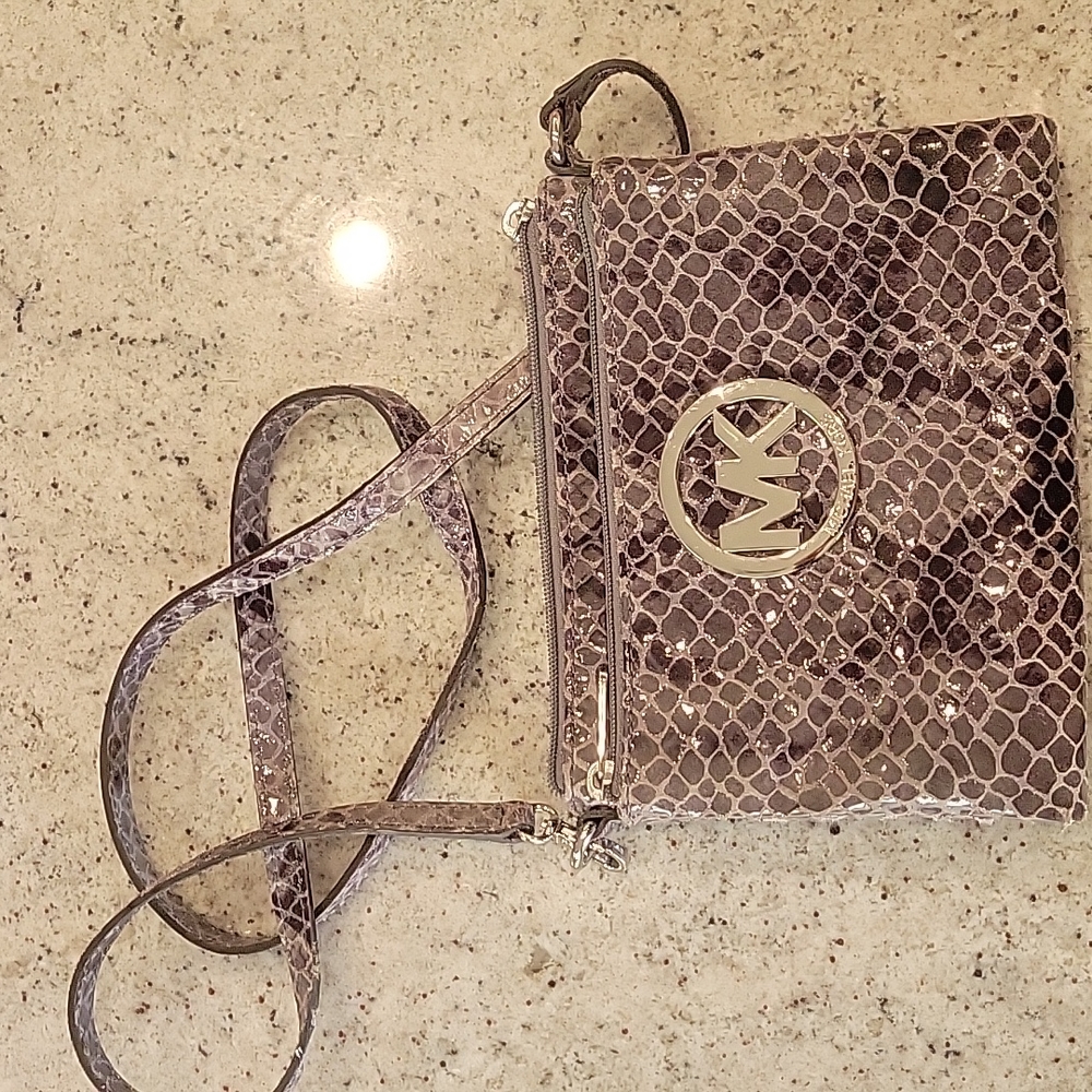 Michael Kors Snakeskin crossbody purse